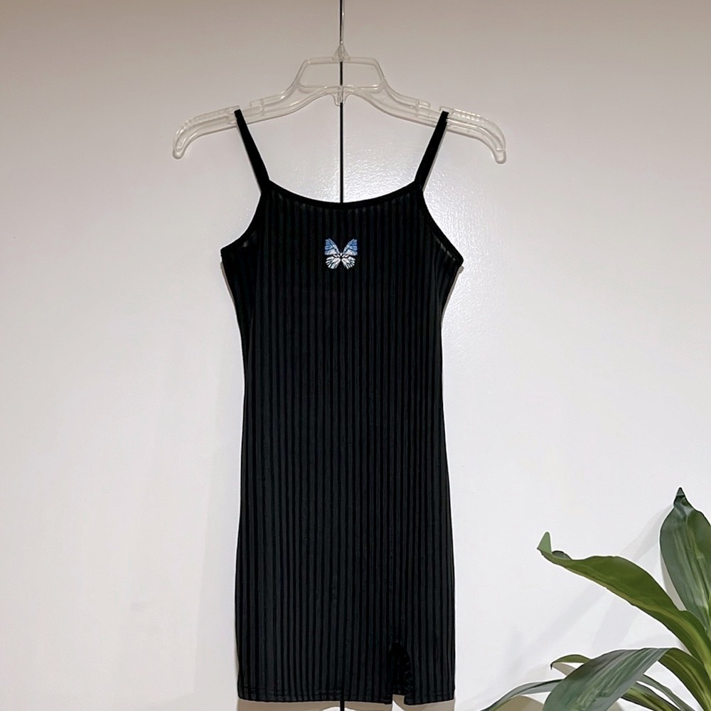 SHEIN - Black Dress with Butterfly Accent